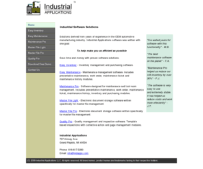 indapps.com: Industrial Applications
Industrial Applications. Industrial and manufacturing software derived from years of experience in the oem automotive industry.