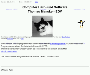 manske.info: MaX HTTP Server --- Manske - EDV -- Datum: 13.4.2011
Programmierung Programmerstellung program programm programierung programerstellung DOS CLIPPER SCO UNIX LINUX MAC OS-X PALM PALM-OS Datenbanken datenbankanwendung Musik music audio emagic logic mastering awk intranet webshop projektverwaltung sever server Host multiuser netzwerkfaehig netzwerk embedded steuerungsrechner werbespots werbespot live-aufnahme aufnahme live recording cd-mastering dvd-mastering dvd-audio dvd-a dvd-video yamaha multitrack aw4416 dm2000 tascam fostex internetseiten erstellen webpages webauftritt aktualisierung aktualisieren hifi highend high-end neumann unternehmensberatung consulting consulter sprechende Computer talking G3 G4 G5 Apple Appel shellscript shell-script awk-script php-programmierung compiler interface datenkonvertierung datenconvertierung dataconvert datenfilter datenumwandlung datenbankkonvertierung datenbankconvertierung zeichenorientiert characterorientated sehbehindert blind 