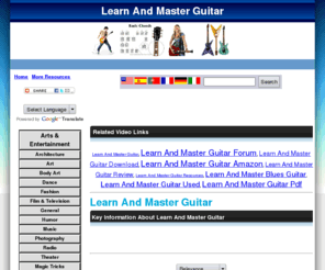 masterguitartechniques.com: Learn And Master Guitar Videos About Learn And Master Guitar  - Watch Free Learn And Master Guitar Videos
Do U skaDoogle? - The most powerful Multi-Lingual Tools on the Net. Get yours FREE!