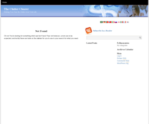 theclutterclearer.com: The Clutter Clearer
Helping You Clear the Clutter from Your Life