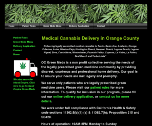 ocgreenmeds.com: Orange County Green Meds | Legally Prescribed Medical Marijuana Home Delivery
Orange County Green Meds serves the legally prescribed medical marijuana community by providing discreet, courteous home delivery.