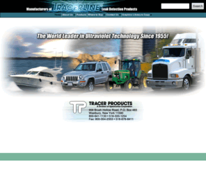 tracerline.biz: Tracerline.com - Home - Automotive Fluorescent Leak Detection
Tracerline fluorescent leak detection quickly locates even the smallest and most elusive leaks including intermittent and simultaneous multiple leaks that would otherwise be missed.  The method saves labor, money, and downtime.