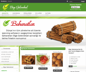 bigegeleneksel.com: Bige Geleneksel
GELENEKSEL LEZZETLER · Reçeller ve Marmelatlar · Pekmezler ve tahinler · Tarhanalar ve çorbalıklar · Ekşi-Soslar-Salçalar · Peynir ve Süt Ürünleri