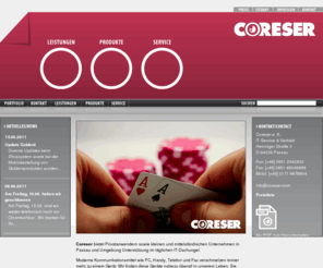 coreser.org: Coreser: Computer Reparatur Service Passau
Coreser Computer IT Service & Vertrieb Passau