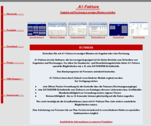 handwerker-software.info: A1-Faktura: Angebots- und Rechnungsverwaltung für das schnelle Ergebnis
A1-Faktura: Angebot und Rechnung in wenigen Minuten