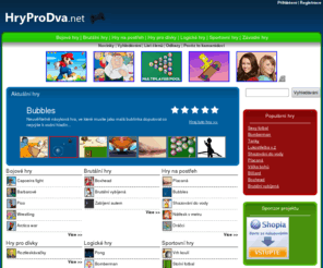 hryprodva.net: Hry pro dva - Úvodní stránky
Hry pro dva flash portál plný kvalitních a zábavných her.