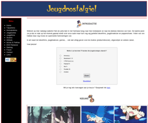 jeugdnostalgie.net: Jeugdnostalgie! - Home
Dit is de hoofdpagina van Jeugdnostalgie.net