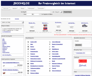 jsodhq.de: Preisvergleich | Startseite
Finden Sie durch Preisvergleich die besten und preiswertesten Produkte in den besten Shops Deutschlands, Österreichs und der Schweiz. Unsere Shopbewertungen helfen Ihnen dabei, die richtige Kaufentscheidung zu treffen.