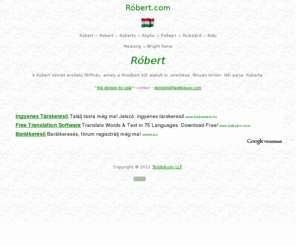 xn--rbert-0ta.com: Róbert
