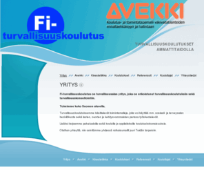 avekki.org: www.turvallisuuskoulutus.fi - Yritys
