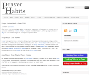 prayerhabits.com: Prayer Habits | How to Pray Effectively
Develop small prayer habits to reach a better, fuller life.