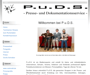 re-puds.de: Home
P.u.D.S. ist ein Recklinghuser Medienexperte und untersttzt kleine und mittelstndische Unternehmen, Vereine, Initiativen und 
Verbnde in ihrer Presse- und ffentlichkeitsarbeit.