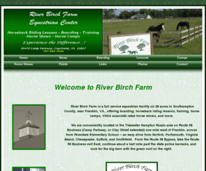 riverbirchfarm.com: River Birch Farm Equestrian Center
