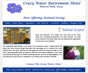 crazywaterhotel.com: Crazy Water Hotel Retirement Community, Mineral Wells, Texas
