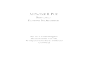 kanzlei-pape.com: Kanzlei - Alexander Pape
Alexander Pape