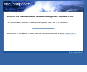 mms-composer.com: mms-composer.com - Versenden Sie leichtverständlich Ihr persönliches MMS mit eigenem Foto, Sound und Text
Mit dem ersten MMS Composer ohne Werbebanner, Dialer, Login und Registration, sowie ohne WAP-Download erstellen Sie kinderleicht Ihr individuelles MMS mit eigenem Bild, Ton und Text und senden es an ein Handy Ihrer Wahl