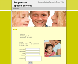 progressivespeechservices.com: Progressive Speech Services-therapy-pathology
speech language therapy serving children in the Wilmington, NC area