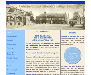 cobhamheritage.org.uk: Cobham Conservation and Heritage Trust
A charity setup to safeguard the heritage of Cobham in Surrey, England