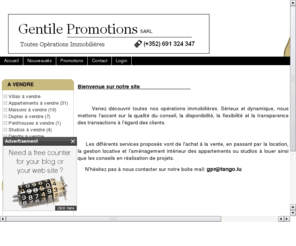 gentilepromotions.com: Gentile Promotions - Toutes oprations immobilires
Promoteur immobilier Luxembourg Dudelange