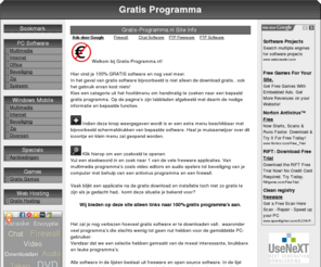 gratis-programma.nl: Gratis Programma : Download gratis software : Gratis games en freeware
Gratis Programma : Download gratis programma's, freeware, open source software en gratis games