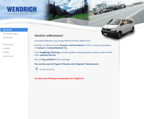 kurierdienst-leipzig.com: Transport & Kurierdienst Wendrich - Startseite
Transport & Kurierdienst Wendrich | Ihr Kurierdienst in Leipzig | Telefon: 0341 - 940 65 51