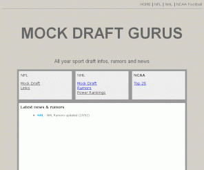 mockdraftgurus.com: Mock Draft Gurus
