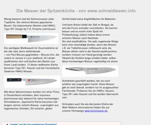 schneidwaren.info: Die Messer der Spitzenköche − von www.schneidwaren.info
Die Messer der Spitzenkche, ber Reisen, Ernhrung, News, Billigflieger und andere Sonderangebote