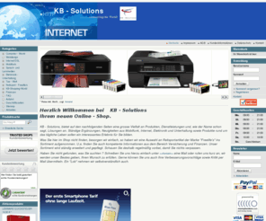 kb-solutions-shop.net: KB - Solutions -  ..........connecting the World!
KB - Solutions, bieten auf den nachfolgenden Seiten eine grosse Vielfalt an Produkten, Dienstleistungen und, wie der Name schon sagt, Lösungen an. Mobilfunk, Internet, Computer, Elektronik, multimediale Sprachkurse und Unterhaltung sowie Produkte aus der Tee-Welt sowie seit kurzem Reitsport..