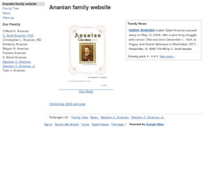 ananian.net: family
The Ananian family website