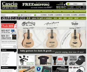 casciointerstate.com: Cascio Interstate Music - Best Selection Of Music Gear - Guaranteed Low Price
Cascio Interstate Music: the best selection of music gear for over 60 years. More than 50,000 value-priced musical instruments and accessories online. Equipment rebates and promotional offers updated weekly. A musician-driven company featuring a variety of brands, with a low price guarantee.