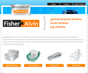 fisherdrinkers.com: Horse Drinkers & Drinking Bowls | Pig Drinkers & Drinking Bowls | Equine Drinking Bowls | Animal Drinkers
Horse Drinkers & Drinking Bowls and Pig Drinkers & Drinking Bowls by Fisher Drinkers, manufacturers of Equine, Pig and Livestock Drinkers and Bowls for equestrian and livestock applications.