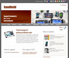 handheldeurope.com: Handheld Europe - Rugged computers for tough environments
Handheld Europe - Technology for Active Professionals