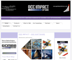 oeeimpact.co.uk: OEE Software - OEE Impact - Our Guarantee
OEE Impact delivers an affordable solution for the implementation of a OEE Software System - Money back Guarantee