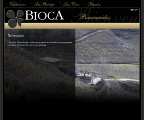 bioca.es: Bienvenidos a nuestra página web | Bodegas María Teresa Nuñez Vega
Bienvenidos a nuestra página web. Le presentamos las ultimas novedades relacionadas con nuestra bodega y nuestros vinos Bioca Mencia y Bioca Godello.