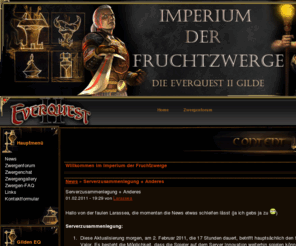 gamesalarm.com: Imperium der Fruchtzwerge Everquest 2 Gilde auf Valor
Die Everquest 2 Gilde Imperium der Fruchtzwerge. Die grösste Gilde auf dem Server Valor.