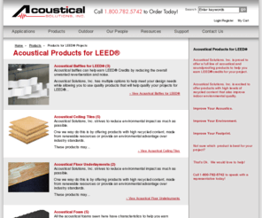 leedacousticalmaterials.com: Acoustical Products for LEED®
Acoustical Products can build LEED credits. Acoustical Solutions provides acoustical products to control noise and soundproof projects to build LEED accreditation.