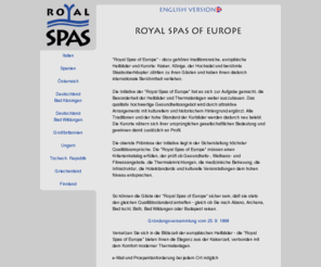 royal-spas.de: Royal Spas of Europe - Homepage
Royal Spas of Europe - dazu gehören traditionsreiche,  europäische Heilbäder und Kurorte.