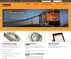 timken.com.mx: The Timken Company: rodamientos, aleación de acero, transmisión de potencia, tratamientos superficiales, lubricación, juntas, sistemas de control de movimiento, servicios
The Timken Company es un fabricante y proveedor mundial de rodamientos, aleaciones de acero, componentes de transmisión de potencia, tratamientos superficiales, lubricación, juntas, sistemas de control de movimiento y servicios