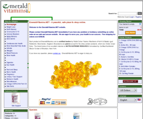 emeraldvitamins.net: Emerald Vitamins - Kosher Vitamins (Powered by CubeCart)
Kosher vitamins, multi-vitamins, women's vitamins, men's vitamins from Nutri-Supreme Research