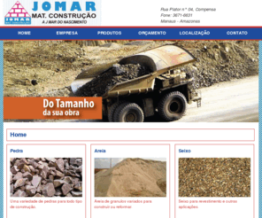 jomar.net.br: Jomar Materiais de Construção | Manaus - Amazonas
A Jomar Materiais de Construção, possui os mais diversos tipos de materiais de construção, está localizada em Manaus Amazonas