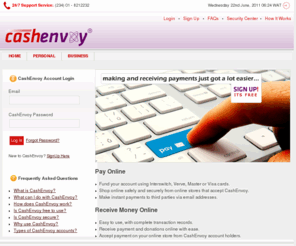 cashenvoy.com: Home - Get Started - Cash Envoy
A quick and reliable channel to send and receive money and make payments online.