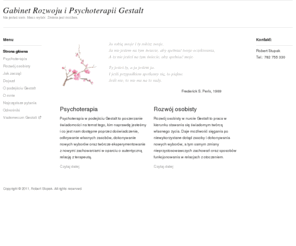 gestaltwarszawa.pl: Strona główna - Psychoterapia Gestalt - Warszawa
Psychoterapia i rozwój osobisty w podejściu Gestalt dla osób dorosłych. Zmiana jest możliwa – może lepiej zacząć dziś, niż czekać kolejne kilka lat?