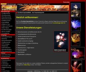 hochzeits-feuerwerk.net: Pyroflash-Spezialeffekte - Ihre Feuerwerksprofis
Ihr kompetenter Partner für professionelle Pyrotechnik. Großfeuerwerke, Musikfeuerwerke, Bühnenfeuerwerke und Spezialeffekte für jede Veranstaltung.