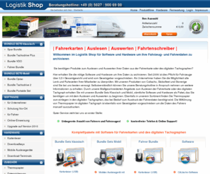 logistikshop.com: Fahrerkarte auslesen und auswerten /  Software Digitaltacho Zubehör
Auslesegeräte von Fahrkarten Software Hardware Siemens VDO OPTAC Globofleet und Zubehör Digital Tachograph Lenk und Ruhezeiten LKW