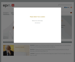 ms9.biz: Epi proColon: Epi proColon
Die Epigenomics AG ist ein Molekulardiagnostik-Unternehmen, das proprietäre Produkte für die Früherkennung und Diagnose von Krebs entwickelt und vertreibt.