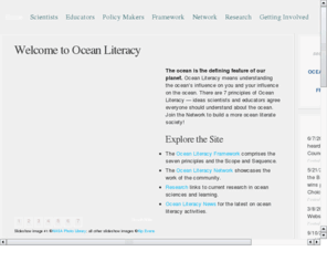 ocean-literacy.org: Ocean Literacy
Collaborative website to provide learners and teachers information on ocean literacy.