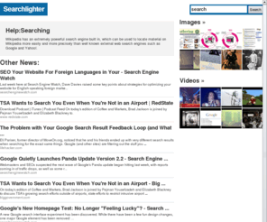 searchlighter.net: Search on Searchlighter
The latest information on search. Description, talk, news, blogs, photos, videos, related sections, everything all in one place.