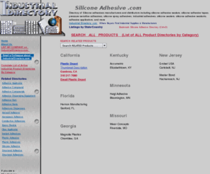 siliconeadhesive.com: Silicone Adhesive .com - Silicone Adhesive Directory of Manufacturers & Suppliers
Silicone adhesives manufacturers and distributors directory including silicone adhesive sealers, silicone adhesive tapes, pressure sensitive adhesives, silicone spray adhesives, industrial adhesives, silicone sealers,   silicone adhesive sealants, adhesive applicators, and more