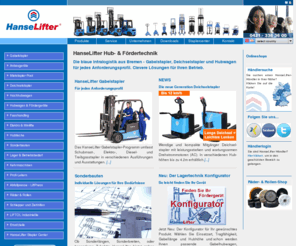 stapler-center.com: Hubwagen Stapler Gabelstapler Schubmaststapler Deichselstapler Hochhubwagen Hubtische Kehrmaschinen Hub- & Fördergeräte ..:: HanseLifter ::..
HanseLifter die Profis für Stapler, Hubwagen, Lager- und Betriebsbedarf und Fördertechnik.