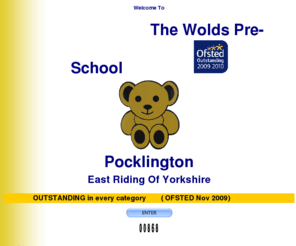 woldspreschool.com: Index
Situated in the beautiful East Riding of Yorkshire market town of Pocklington, the Wolds Pre-School provides sessional day care for children aged between 2 and 5.